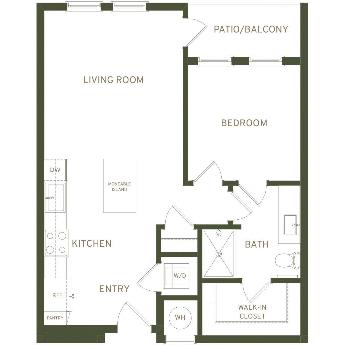 Floor plan layout diagram for A2